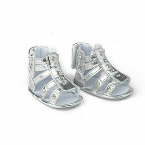 NIB! Baby's First Bling Silver Gladiator Sandals